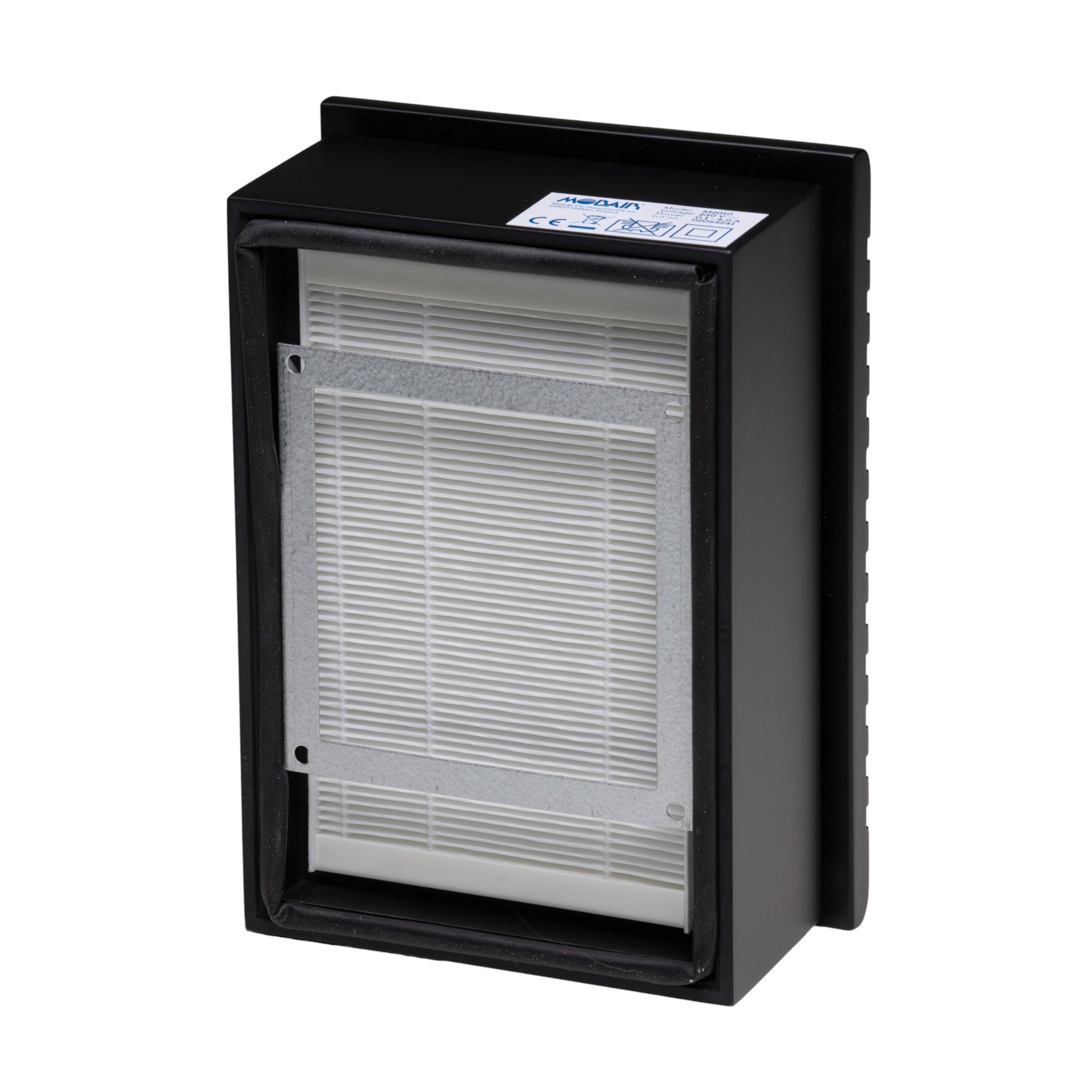 Back view of the Mobair K fresh air valve in black.