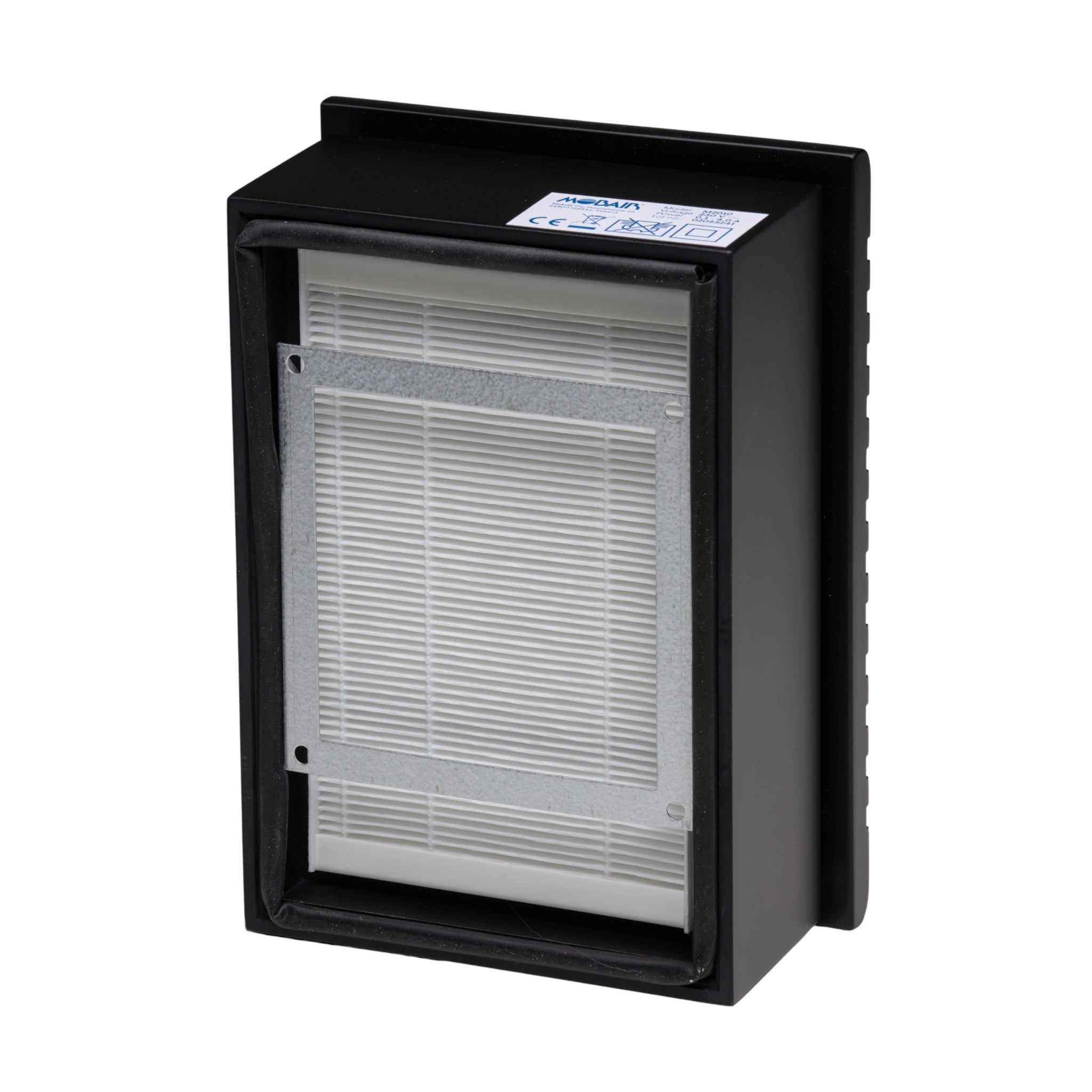 Back view of the Mobair K fresh air valve in black.