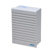 Angle view of the Mobair K fresh air valve in white.