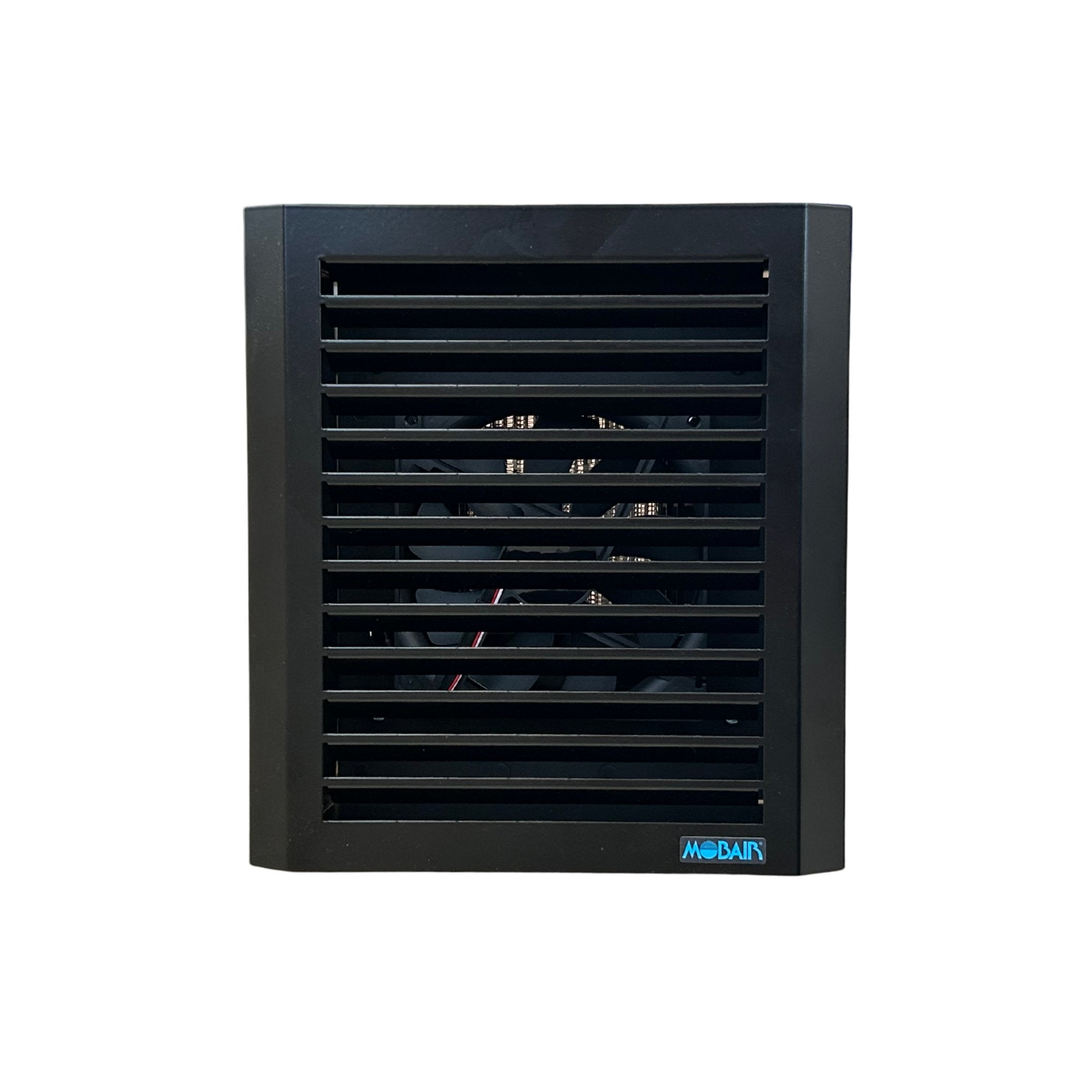 Front view of the Mobair M fresh air valve in black