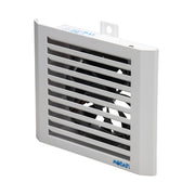 Angle view of the Mobair S fresh air valve in white.